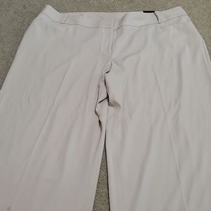 Lane Bryant 28 tan pants wide leg